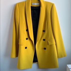 Zara Yellow Oversized blazer
